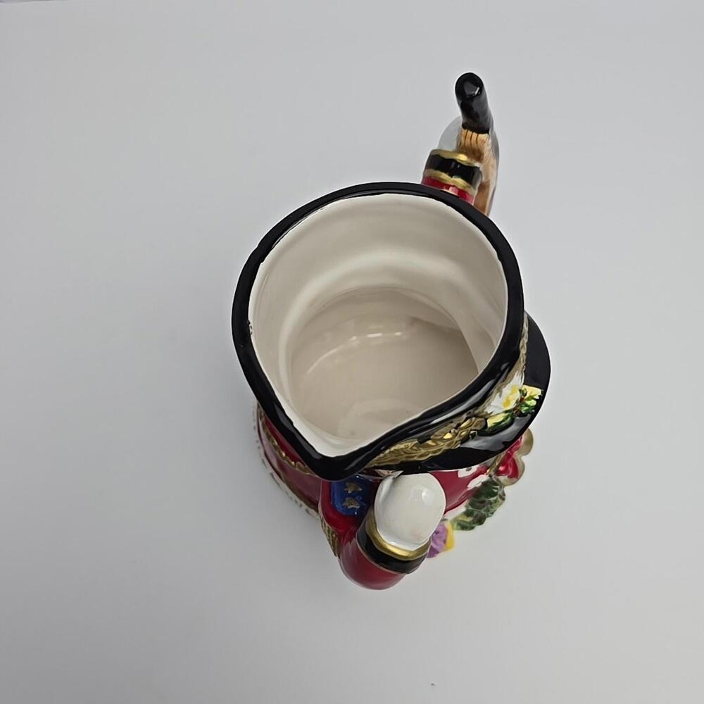 Vtg Christmas Snowman  Nutcracker  Pitcher Jug Tea Water Milk Hand Paintad 2005 - Picture 5 of 15